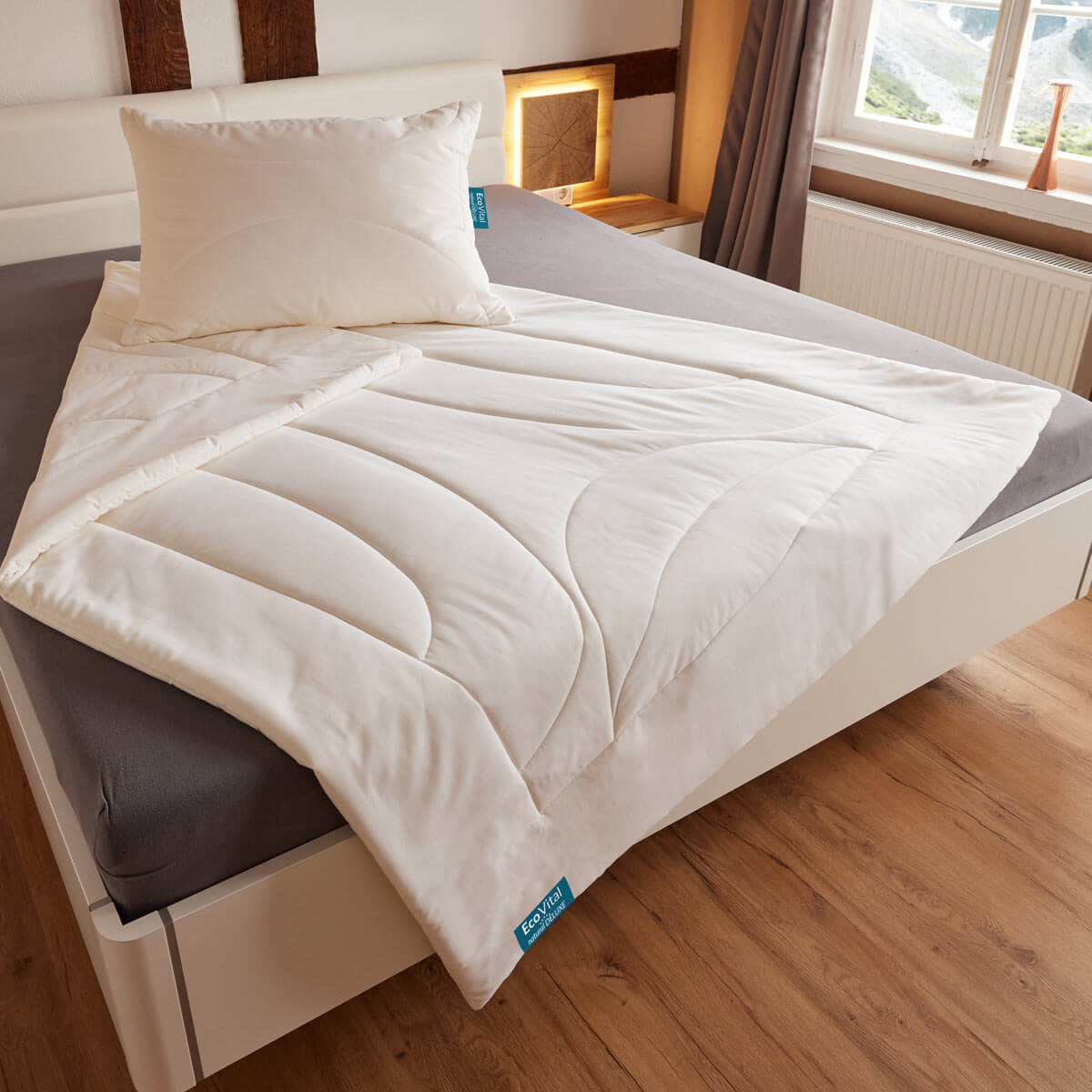 Kissen ECO San Natural Deluxe inkl. Innenhülle